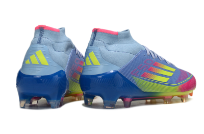 Adidas F50 Elite Mid FG Football Boots - Jade/Yellow/Pink