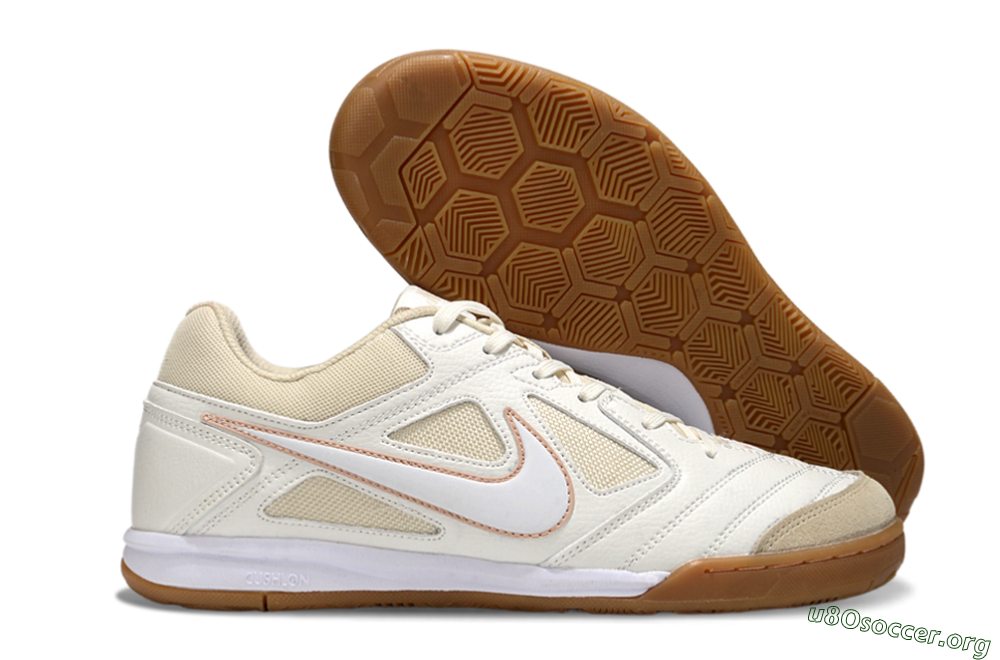 Nike SB Gato IC Football Shoes - White/Beige 2