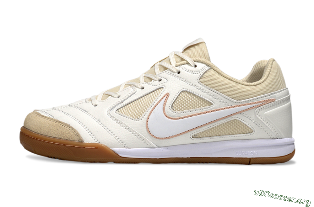 Nike SB Gato IC Football Shoes - White/Beige 3