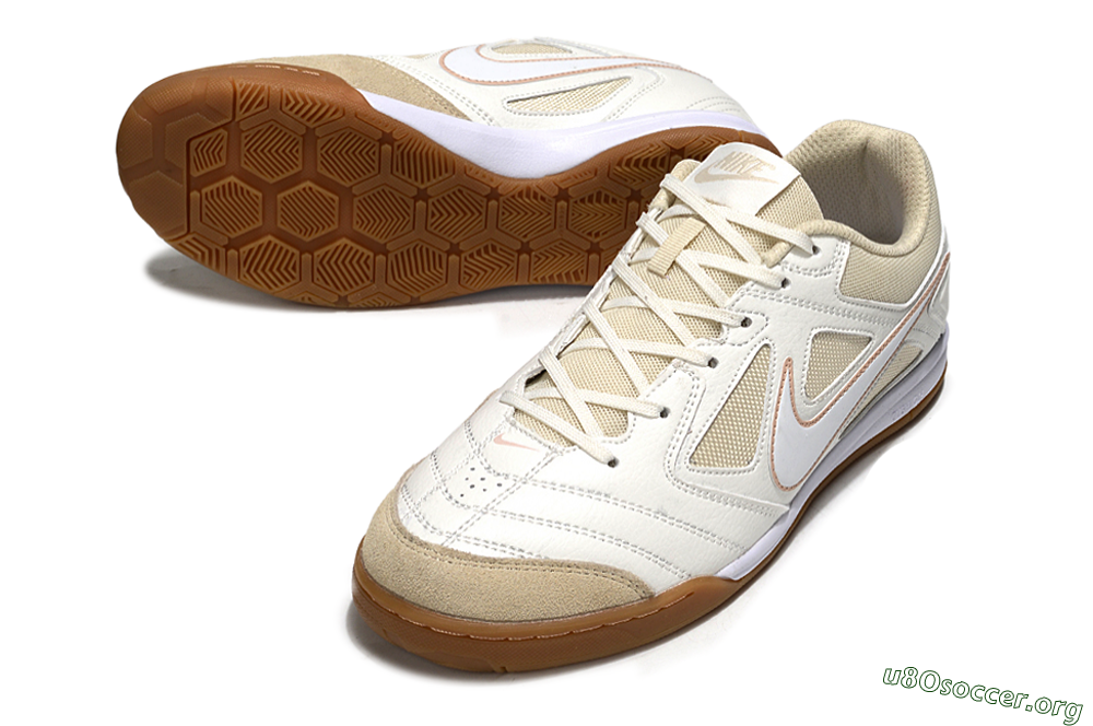Nike SB Gato IC Football Shoes - White/Beige 0