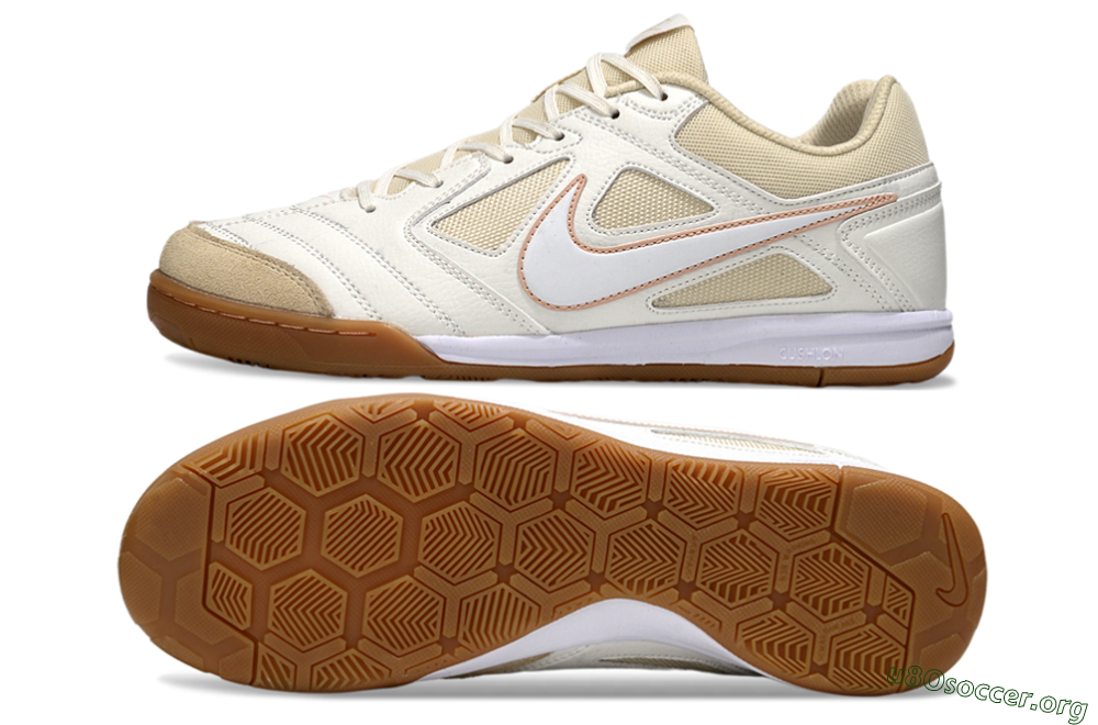 Nike SB Gato IC Football Shoes - White/Beige 1