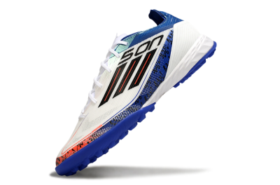 Son x Adidas F50 Pro TF Football Shoes - White/Black/Blue