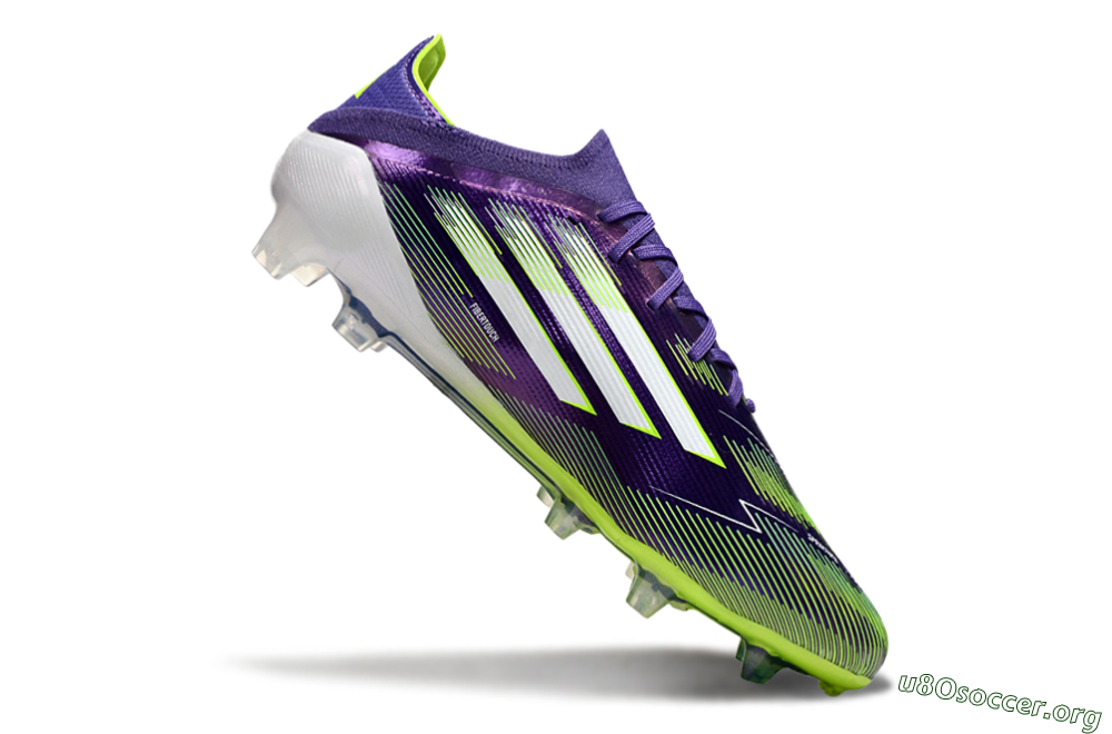 Adidas F50 Elite FG Football Boots - Purple/White/Yellow 4