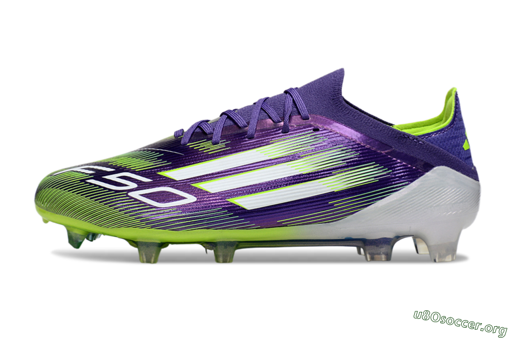 Adidas F50 Elite FG Football Boots - Purple/White/Yellow 3