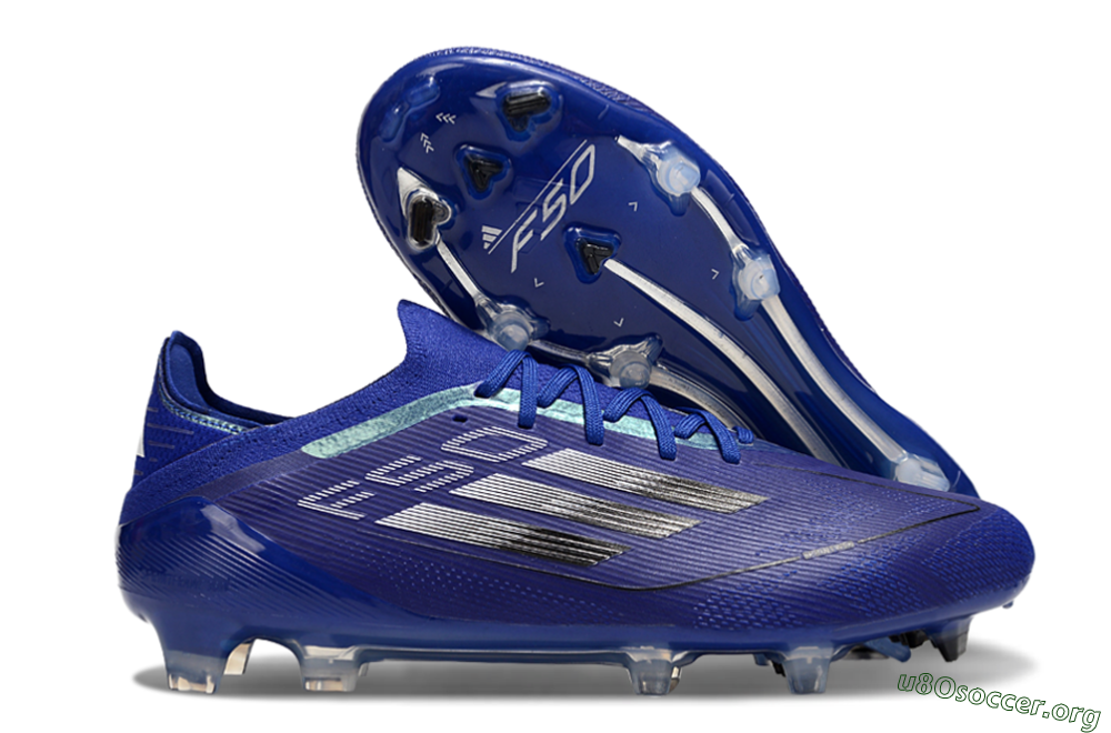 Adidas F50 Elite FG Football Boots - Blue/Silver/Black 2