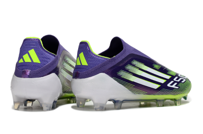 Adidas F50 Elite Laceless FG Football Boots - Purple/White/Yellow
