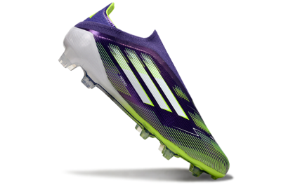 Adidas F50 Elite Laceless FG Football Boots - Purple/White/Yellow