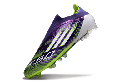 Adidas F50 Elite Laceless FG Football Boots - Purple/White/Yellow
