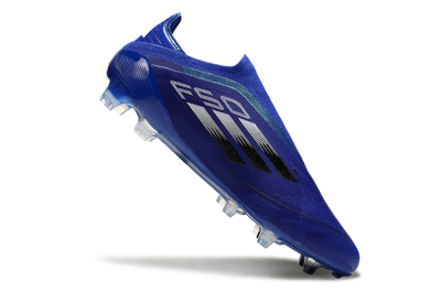Adidas F50 Elite Laceless FG Football Boots - Blue/Silver/Black