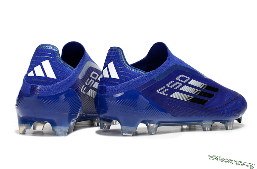 Adidas F50 Elite Laceless FG Football Boots - Blue/Silver/Black 5