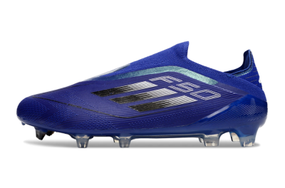 Adidas F50 Elite Laceless FG Football Boots - Blue/Silver/Black