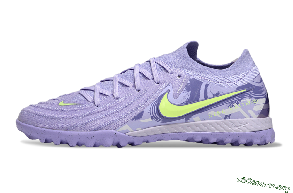 Nike Phantom GX 2 Elite TF Football Shoes - Purple/Yellow 3
