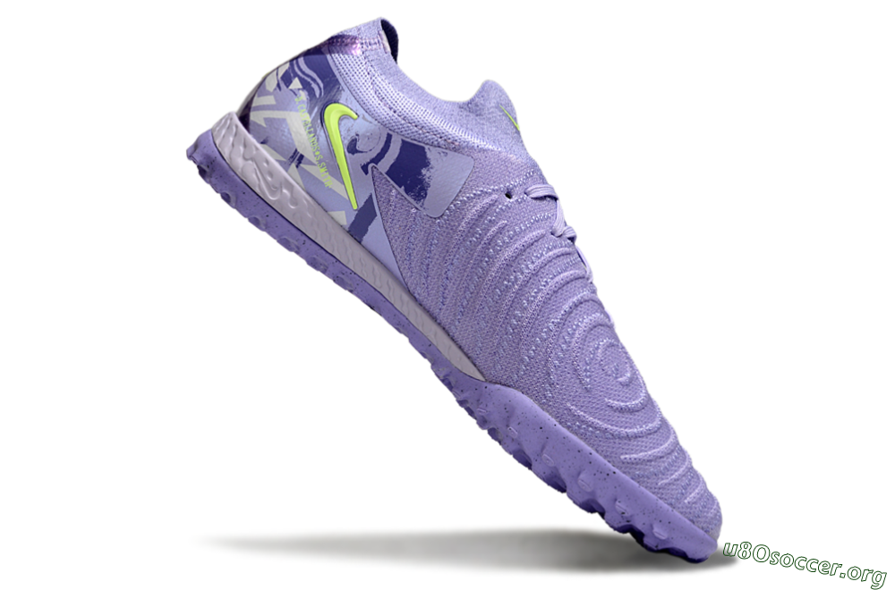 Nike Phantom GX 2 Elite TF Football Shoes - Purple/Yellow 4