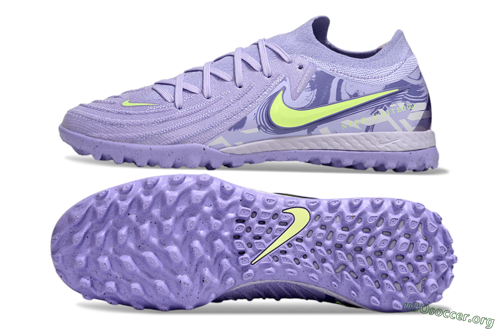Nike Phantom GX 2 Elite TF Football Shoes - Purple/Yellow 1
