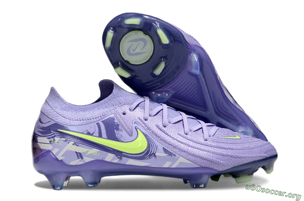 Nike Phantom GX 2 Elite FG Football Boots - Purple/Yellow 2