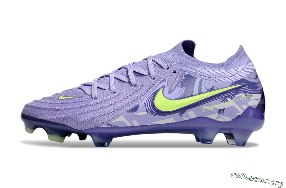 Nike Phantom GX 2 Elite FG Football Boots - Purple/Yellow 3