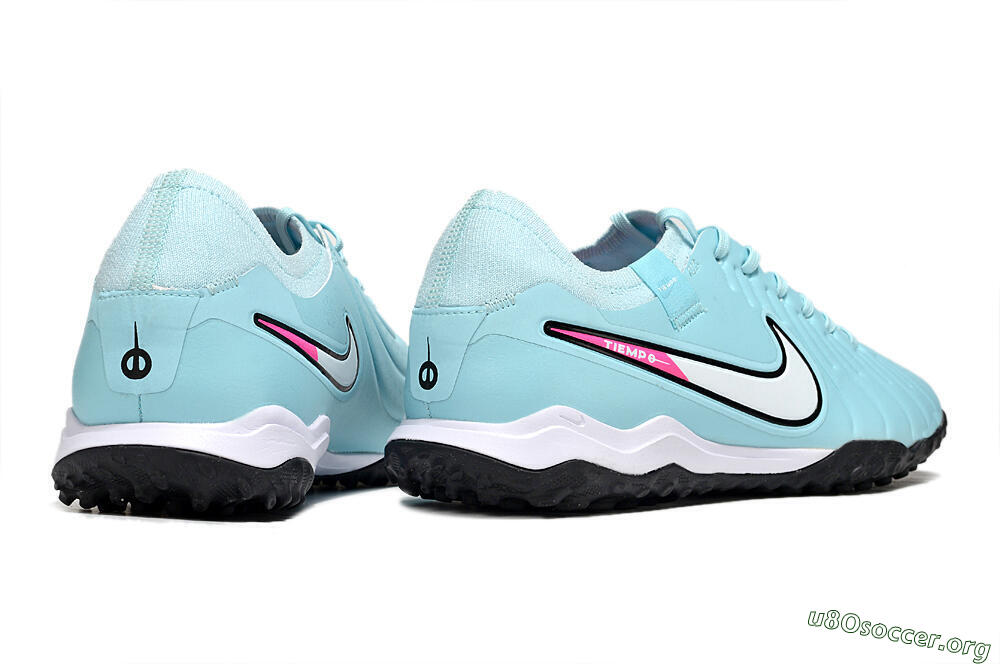 Nike Tiempo Legend 10 Pro TF Football Shoes - Jade/White/Pink 6