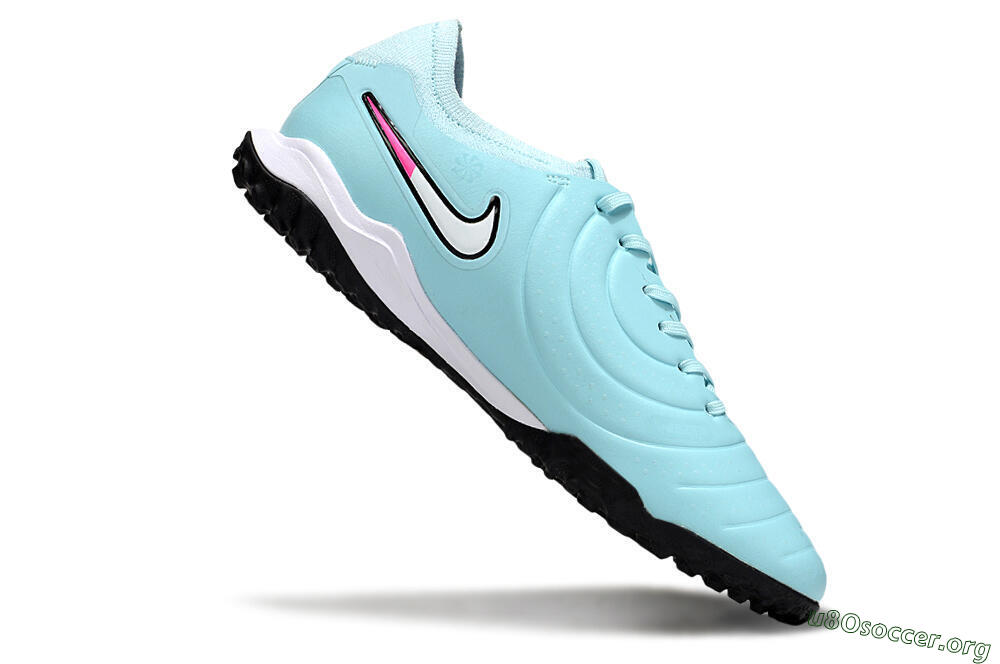 Nike Tiempo Legend 10 Pro TF Football Shoes - Jade/White/Pink 4