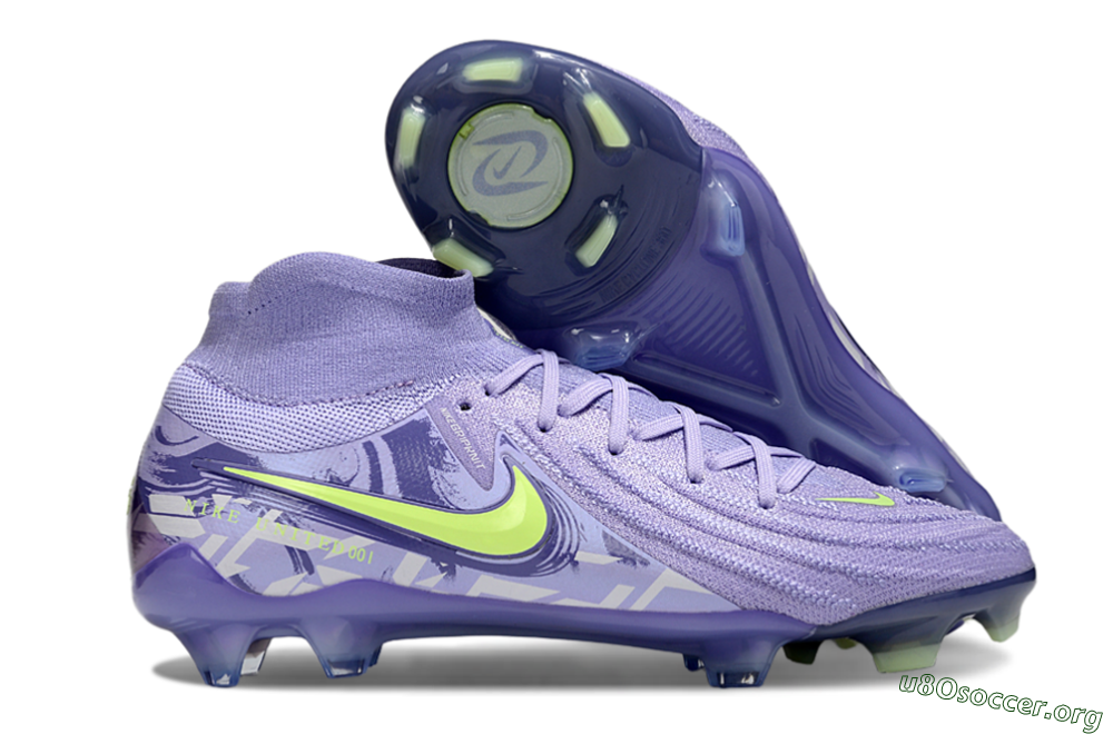 Nike Phantom Luna Elite FG Football Boots - Purple/Yellow 2