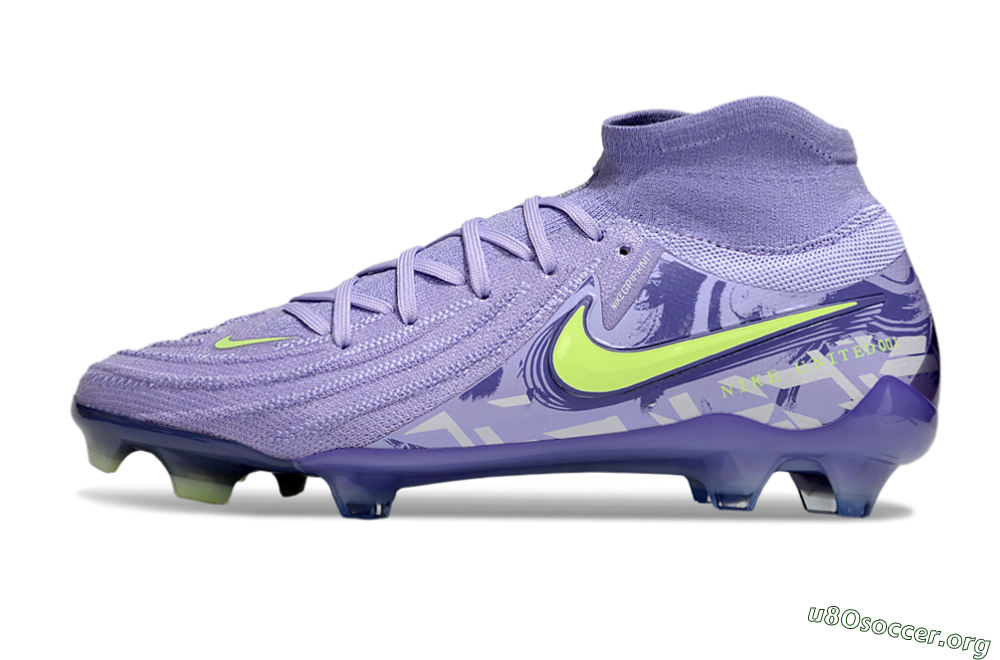 Nike Phantom Luna Elite FG Football Boots - Purple/Yellow 3