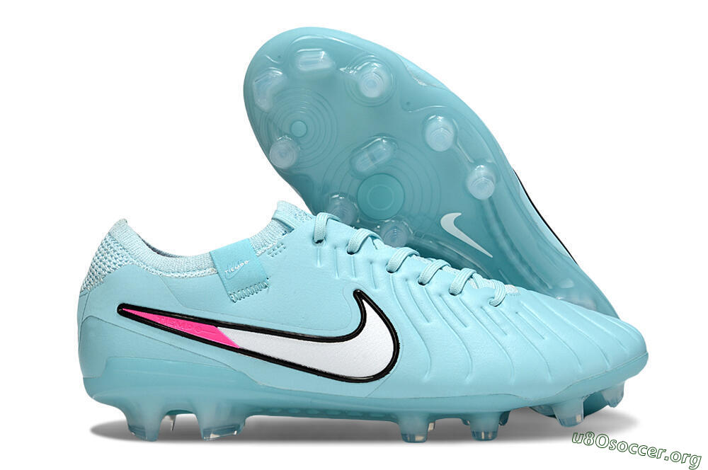 Nike Tiempo Legend 10 Elite FG Football Boots - Jade/White/Pink 2