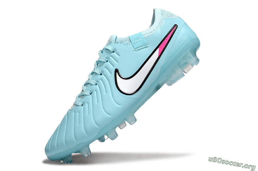 Nike Tiempo Legend 10 Elite FG Football Boots - Jade/White/Pink 5