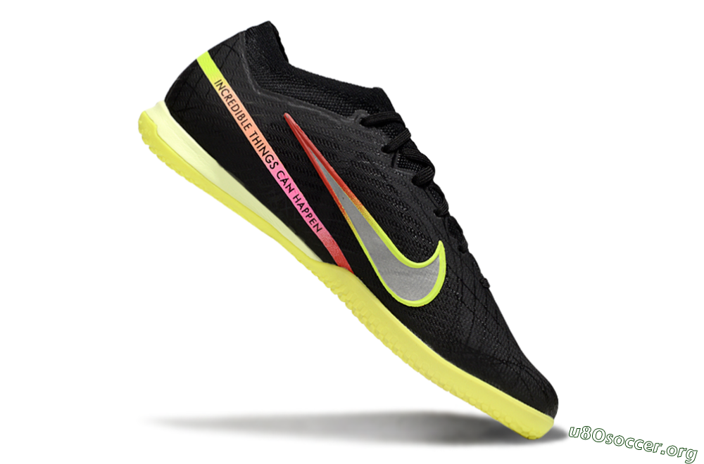 Nike Air Zoom Mercurial Vapor 15 Elite IC Football Shoes - Black/Yellow/Red 4