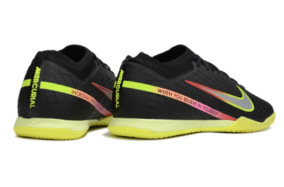 Nike Air Zoom Mercurial Vapor 15 Elite IC Football Shoes - Black/Yellow/Red