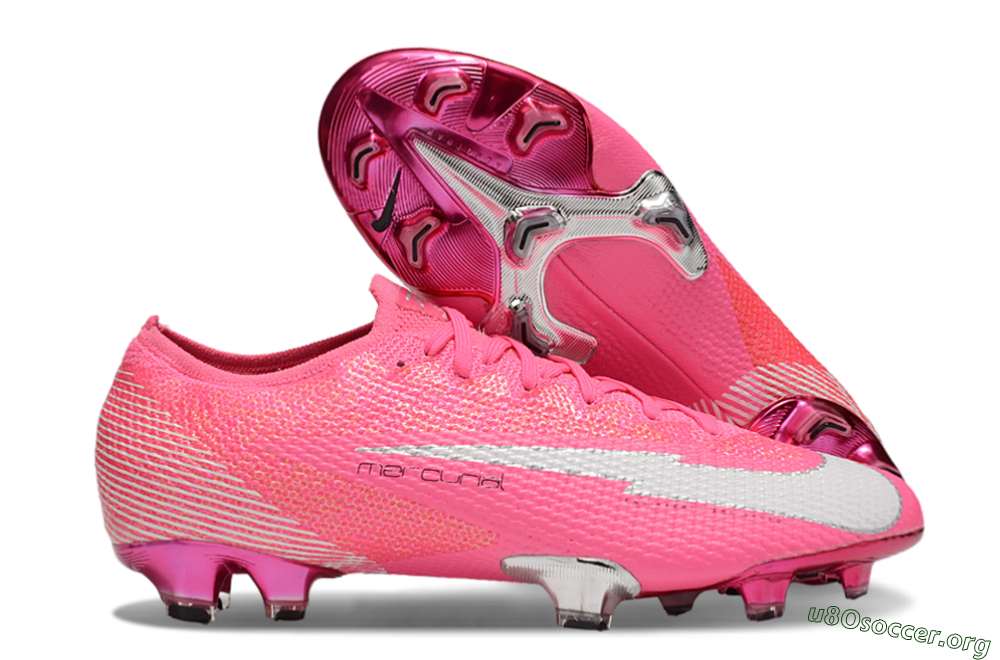Nike Air Zoom Mercurial Vapor 13 Elite FG Football Boots - Pink/White/Silver 2