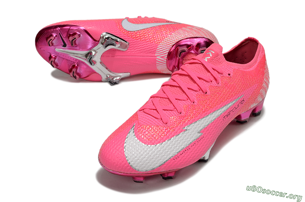 Nike Air Zoom Mercurial Vapor 13 Elite FG Football Boots - Pink/White/Silver 0