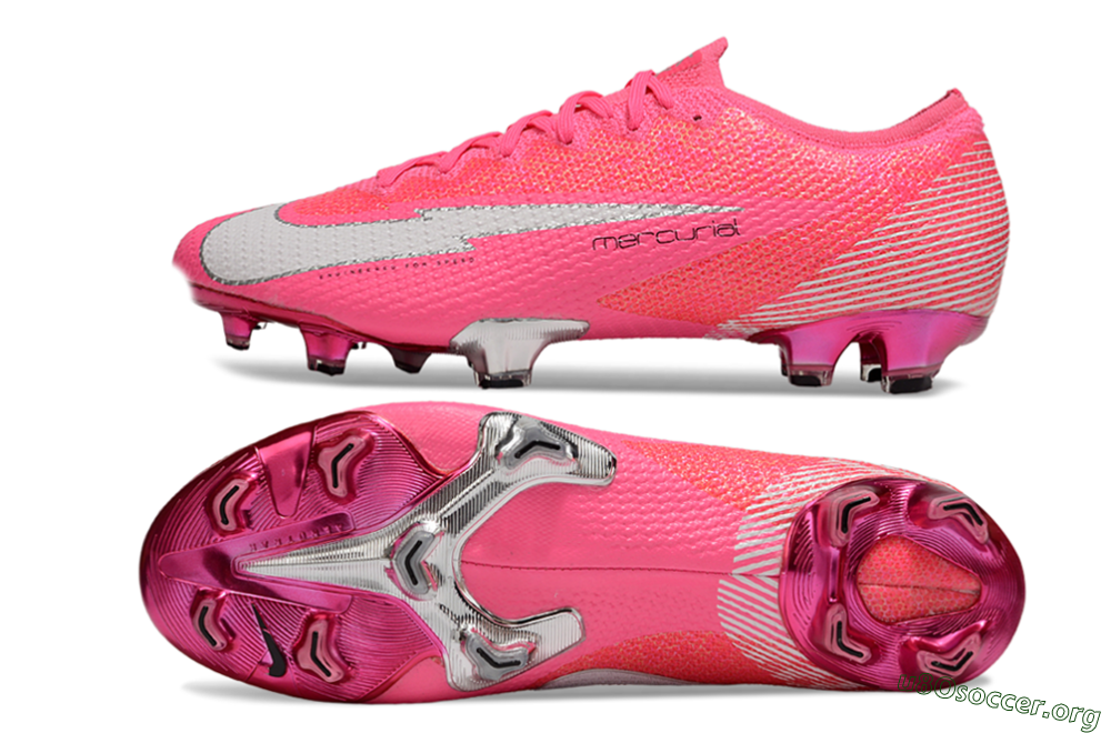 Nike Air Zoom Mercurial Vapor 13 Elite FG Football Boots - Pink/White/Silver 1