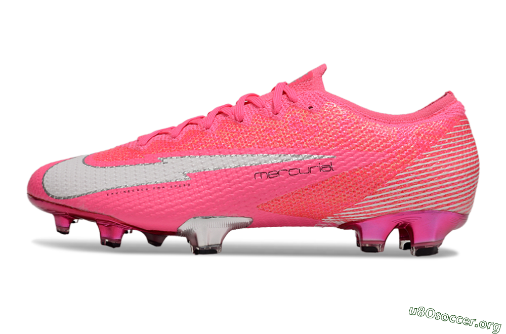 Nike Air Zoom Mercurial Vapor 13 Elite FG Football Boots - Pink/White/Silver 3