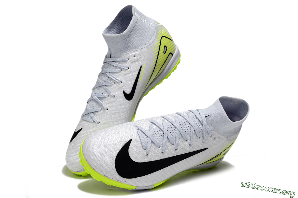 Nike Air Zoom Mercurial Superfly 10 Elite TF Football Shoes - White/Black/Yellow 0