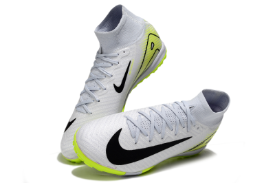 Nike Air Zoom Mercurial Superfly 10 Elite TF Football Shoes - White/Black/Yellow