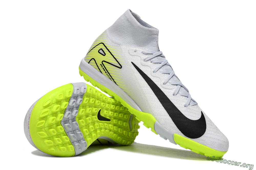 Nike Air Zoom Mercurial Superfly 10 Elite TF Football Shoes - White/Black/Yellow 1