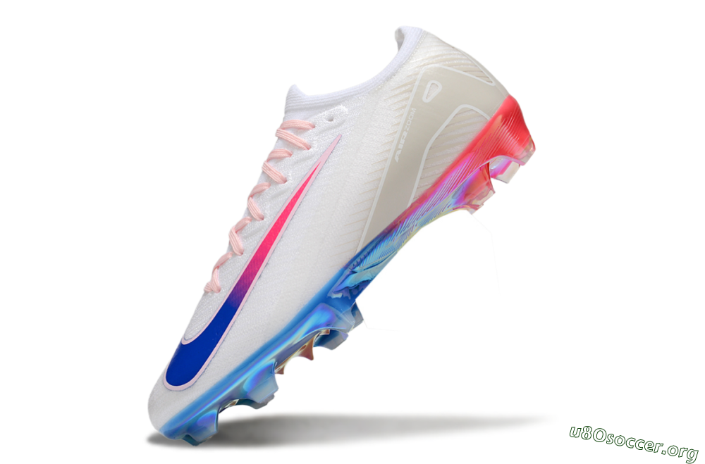 Nike Air Zoom Mercurial Vapor 16 Elite FG Football Boots - White/Blue/Pink 5