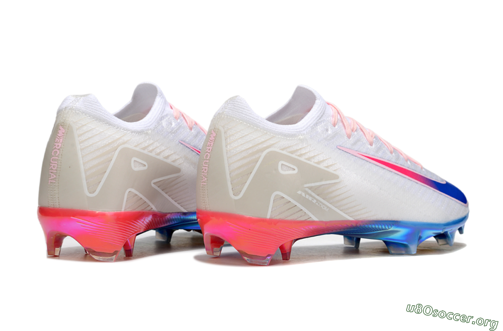 Nike Air Zoom Mercurial Vapor 16 Elite FG Football Boots - White/Blue/Pink 6