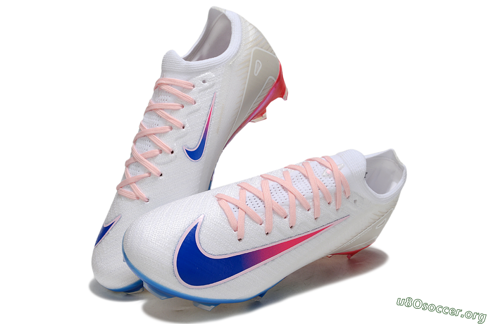 Nike Air Zoom Mercurial Vapor 16 Elite FG Football Boots - White/Blue/Pink 0