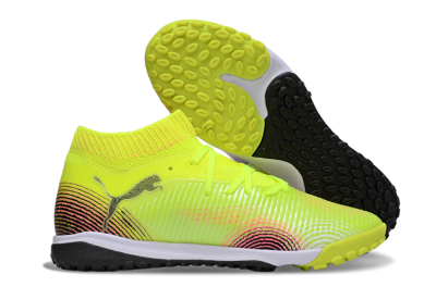 Puma Future 8 Ultimate TF Football Shoes - Yellow/Black/Pink