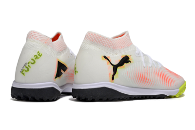 Puma Future 8 Ultimate TF Football Shoes - White/Pink/Yellow