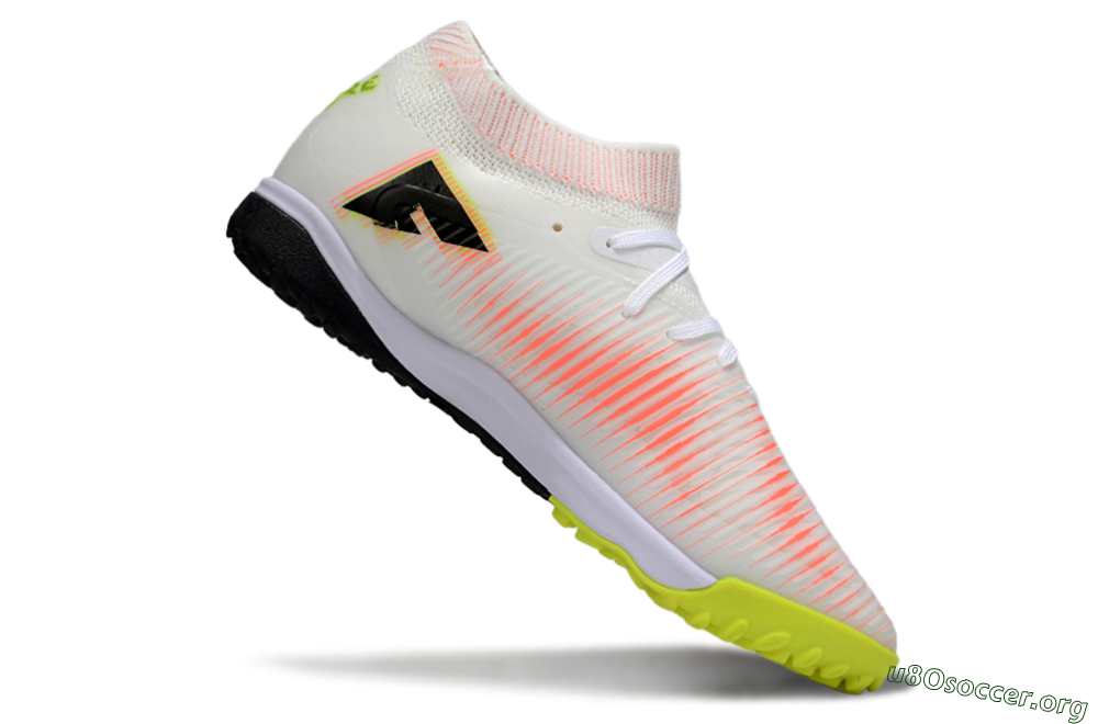Puma Future 8 Ultimate TF Football Shoes - White/Pink/Yellow 4