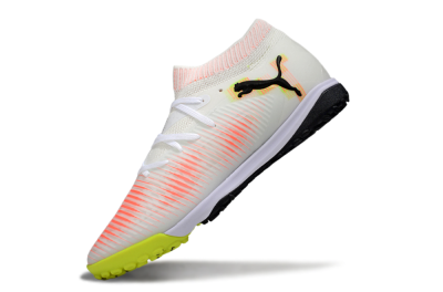 Puma Future 8 Ultimate TF Football Shoes - White/Pink/Yellow