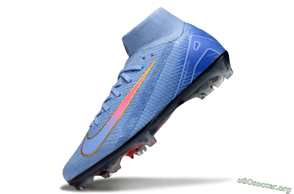 Nike Air Zoom Mercurial Superfly 10 Elite FG Football Boots - Blue/Gold/Pink 5
