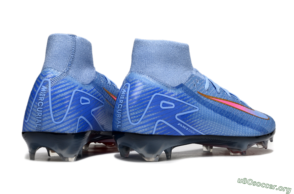 Nike Air Zoom Mercurial Superfly 10 Elite FG Football Boots - Blue/Gold/Pink 6