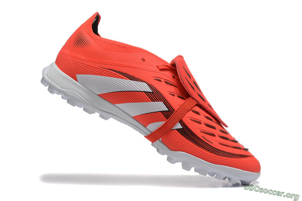 Adidas Predator 25 Elite Foldover Tongue TF Football Shoes - Red/White 7