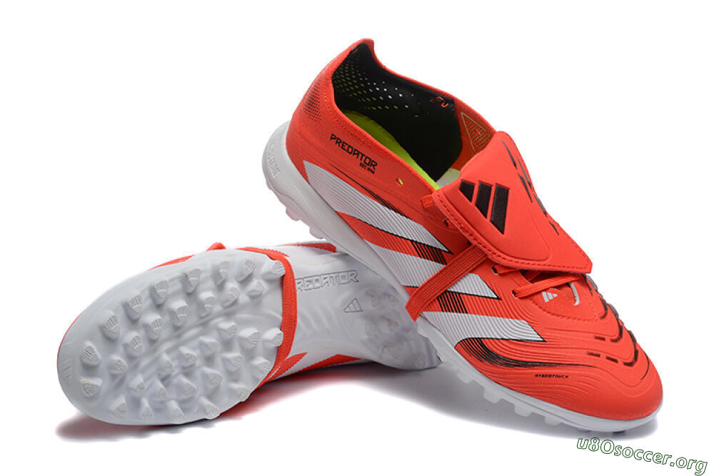 Adidas Predator 25 Elite Foldover Tongue TF Football Shoes - Red/White 4