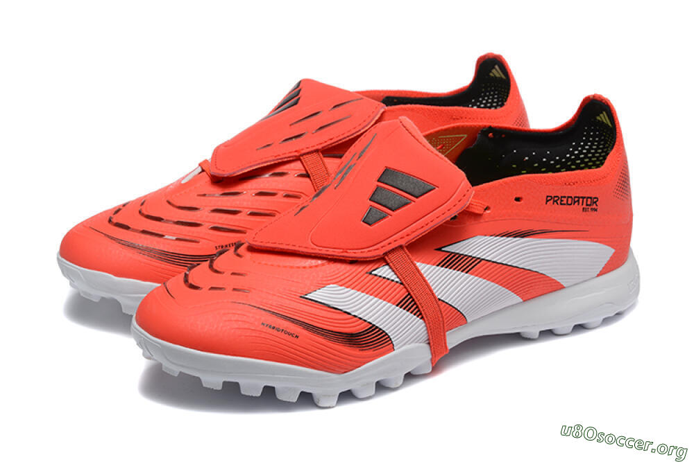 Adidas Predator 25 Elite Foldover Tongue TF Football Shoes - Red/White 5