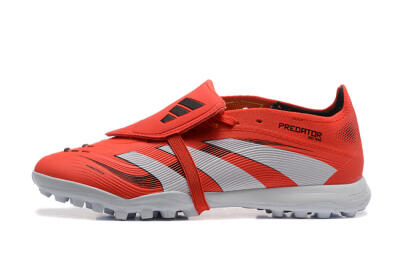 Adidas Predator 25 Elite Foldover Tongue TF Football Shoes - Red/White