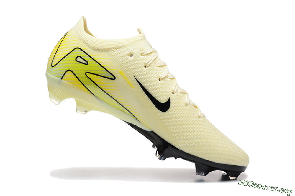 Nike Air Zoom Mercurial Vapor 15 Elite FG Football Boots - Beige/Black/Yellow 7