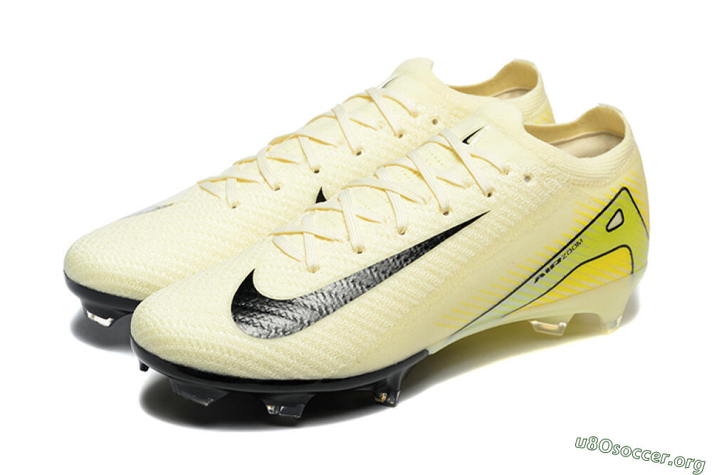 Nike Air Zoom Mercurial Vapor 15 Elite FG Football Boots - Beige/Black/Yellow 5